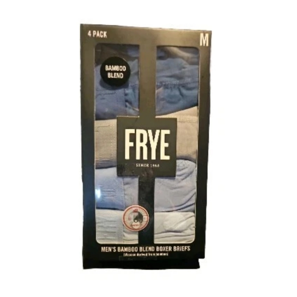 FRYE Modal Blend Boxer Briefs  4 Pack NWT  Medium Multi-Colors Blue Theme